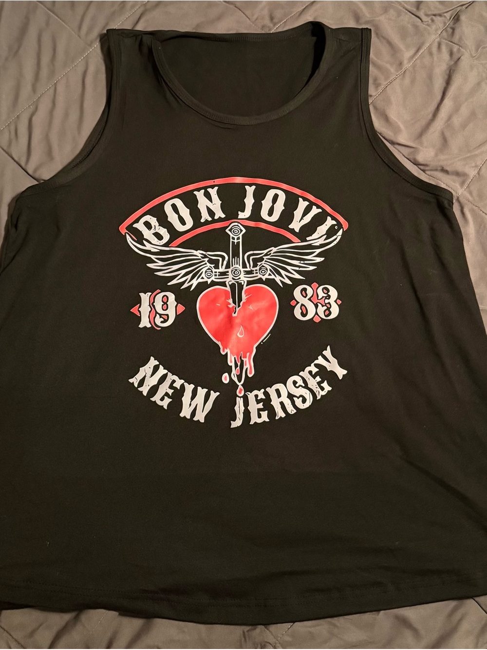Bon Jovi New Jersey Women’s Tank, Size 2XL, Black *NWOT*